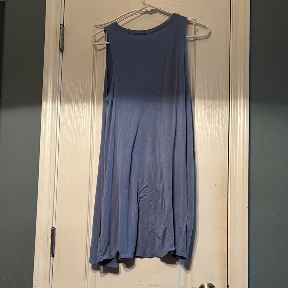 Double Zero Blue Sleeveless Tunic Women’s Large Gently Used - Picture 3 of 3